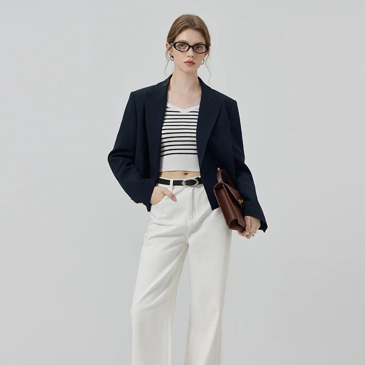 Veste Courte Femme Style Collège