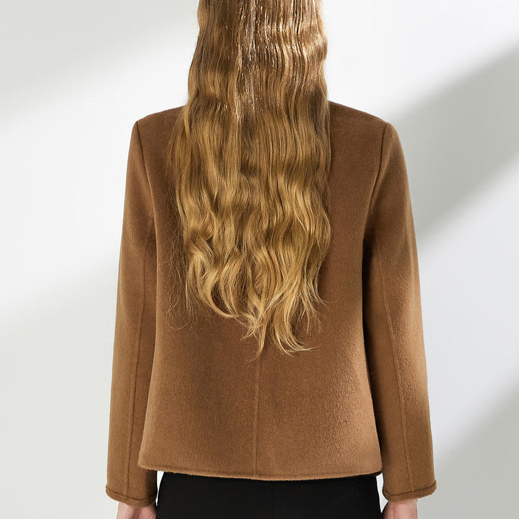 Manteau en laine slim femme