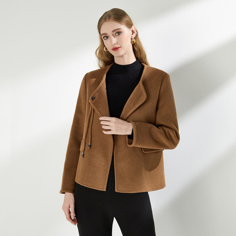 Manteau en laine slim femme