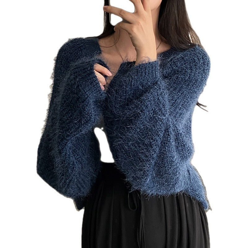 Cardigan Tricot Femme Décontracté