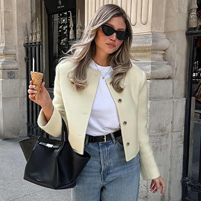 Veste Courte Mode Manches Longues