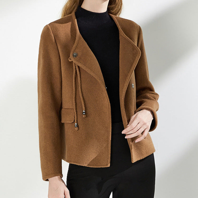 Manteau en laine slim femme