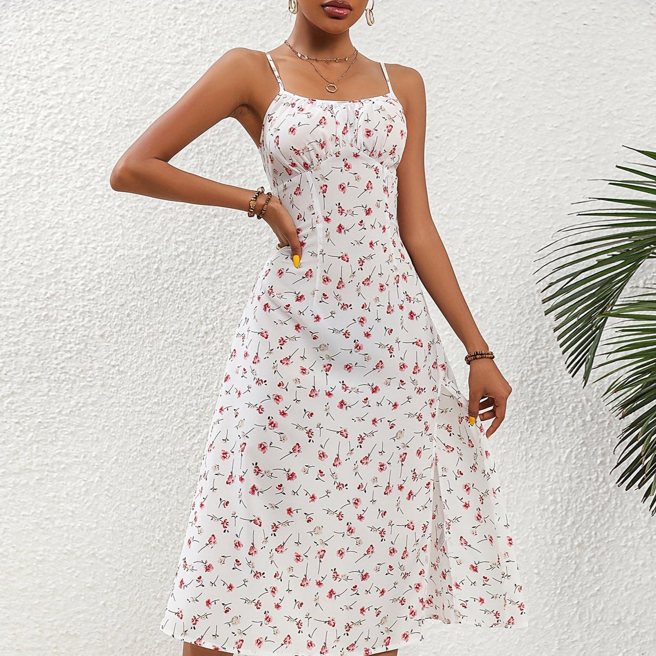Robe Porte-Jarretelles Polka Élégante