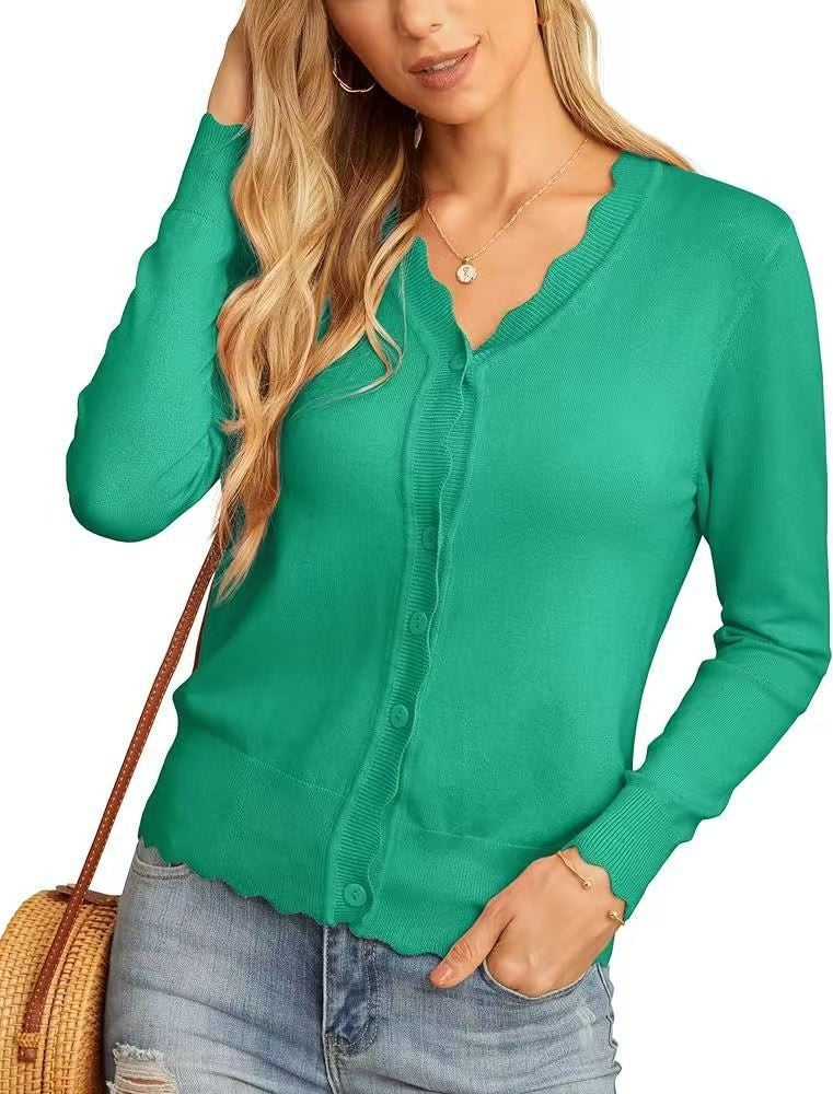 Cardigan court tricoté tendance