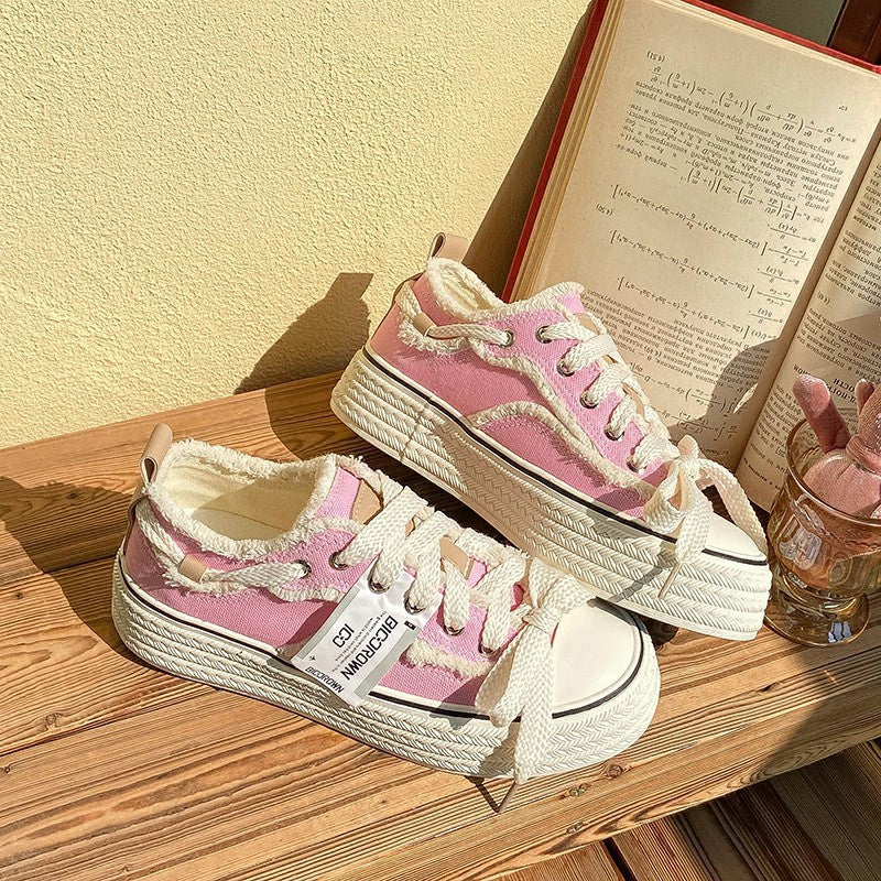 Baskets Toile Basses Automne Femme