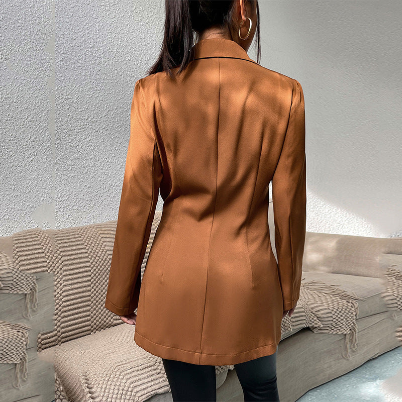 Veste cardigan slim à col tailleur femme