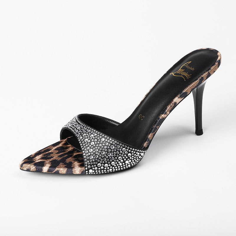 Sandales Strass Aiguilles Extérieur