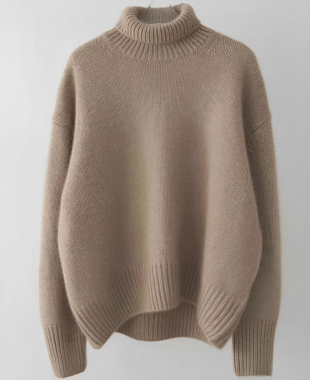 Pull Col Roulé Oversize En Cashemire