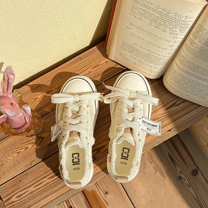 Baskets Toile Basses Automne Femme