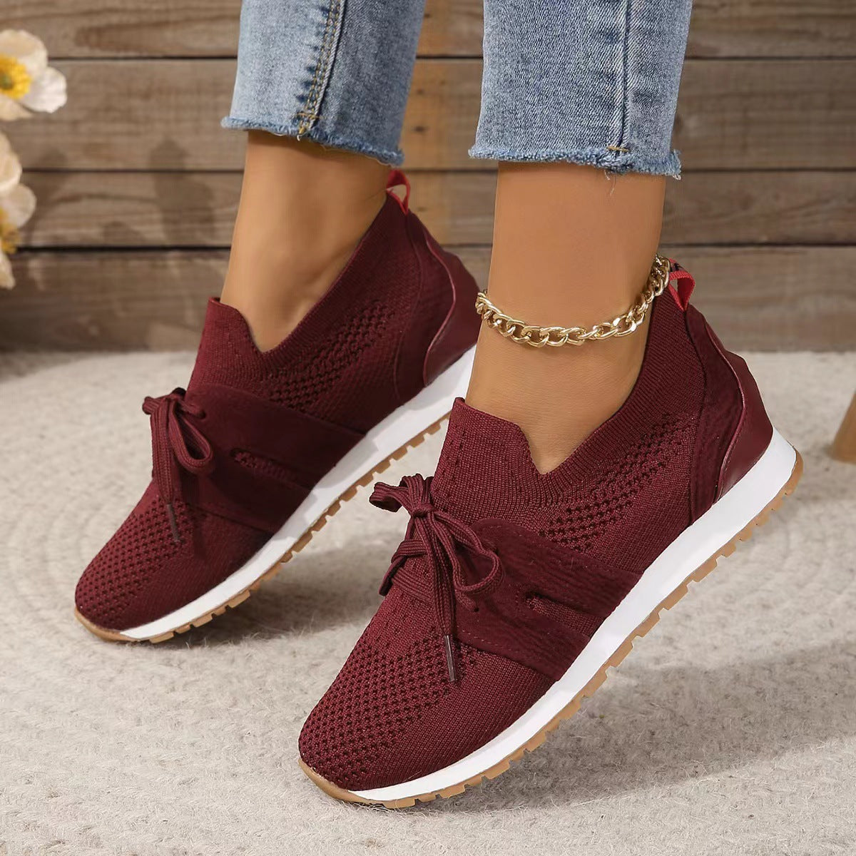 Chaussures Femme Mesh Confortables