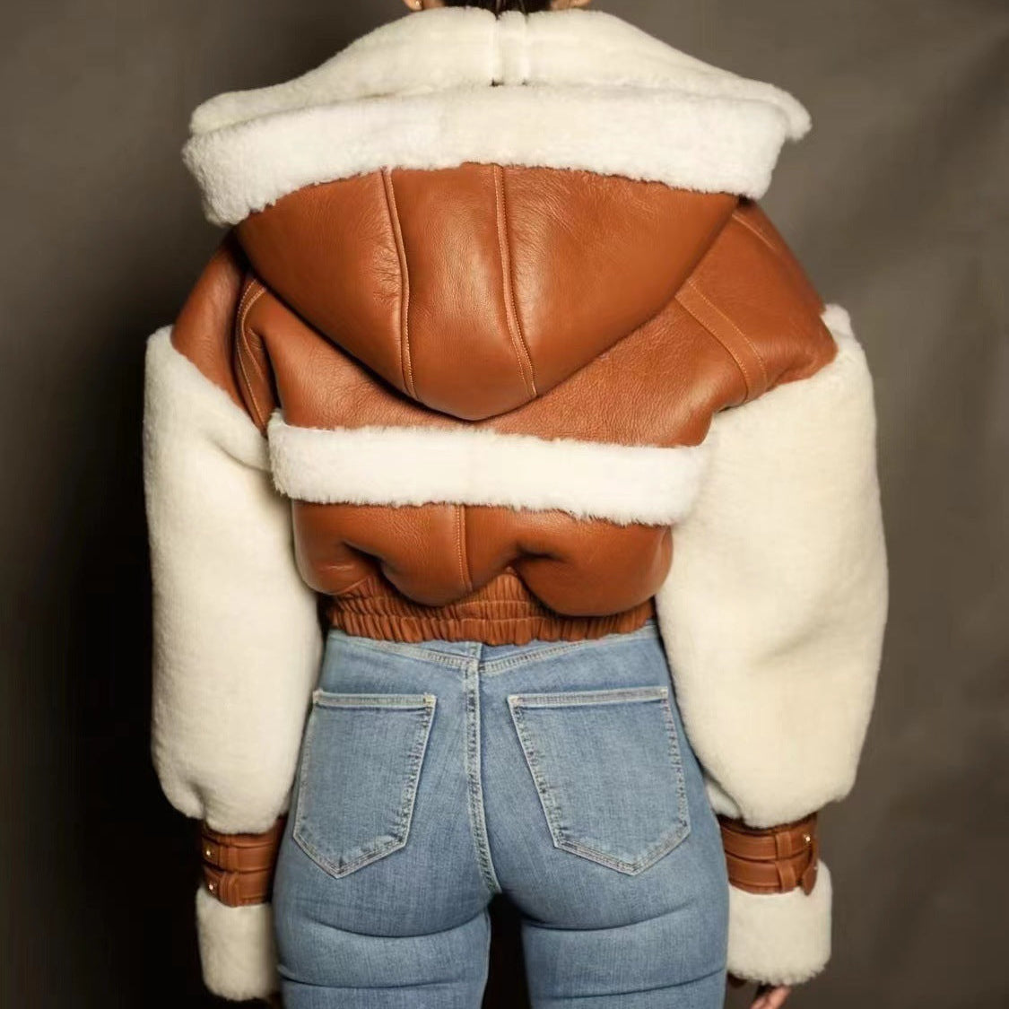 Manteau Court Femme Fourrure Agneau