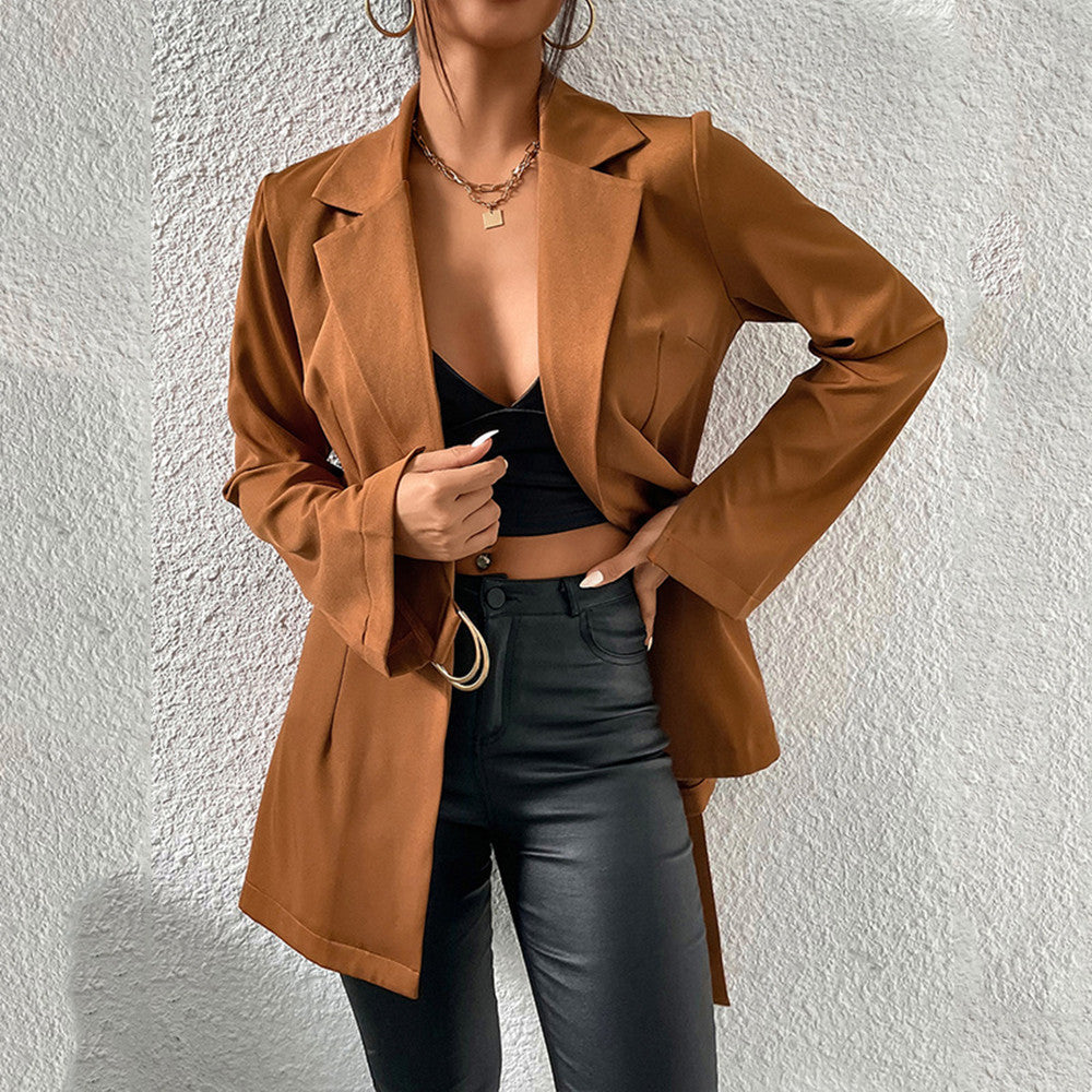 Veste cardigan slim à col tailleur femme
